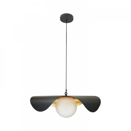 Lustră suspendată Enzo, negru/auriu, lungime 80 cm - Step Into Design [12]