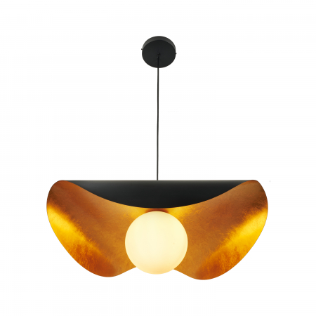 Lustră suspendată Enzo, negru/auriu, lungime 80 cm - Step Into Design [20]