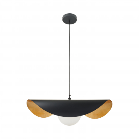 Lustră suspendată Enzo, negru/auriu, lungime 80 cm - Step Into Design [11]