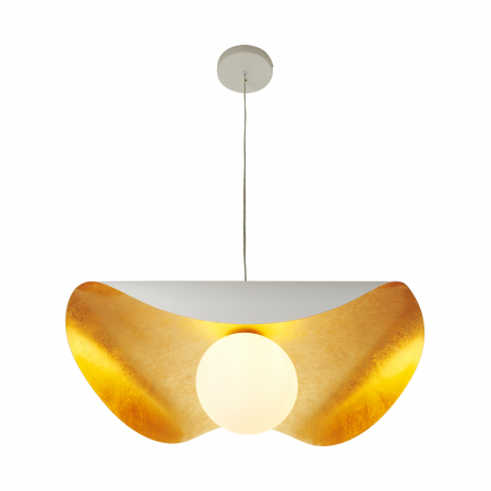 Lustră suspendată Enzo, alb/auriu, 80 cm - Step Into Design [5]