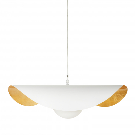 Lustră suspendată Enzo, alb/auriu, 80 cm - Step Into Design [4]