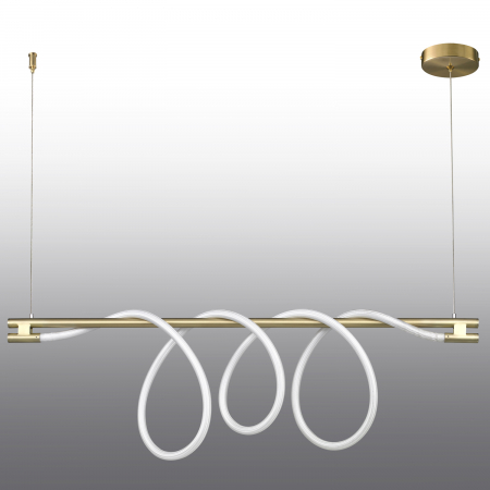 Lampă suspendată LED FANTASIA LONG aurie, 3000k, 120 cm - Step into Design