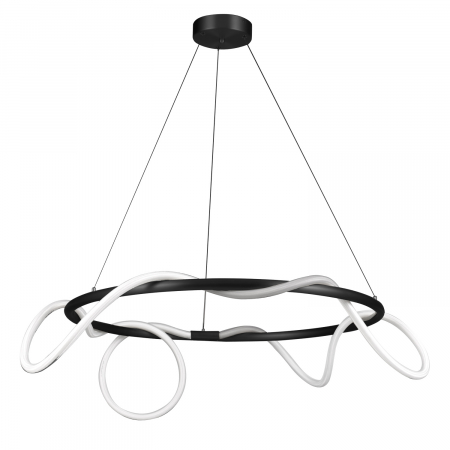 Lampă suspendată LED FANTASIA, neagră, 60 cm - Step into Design