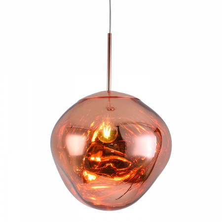 Corpuri de iluminat - INTERIOR - Pendul GLAM M, cupru, 28 cm - Step into Design