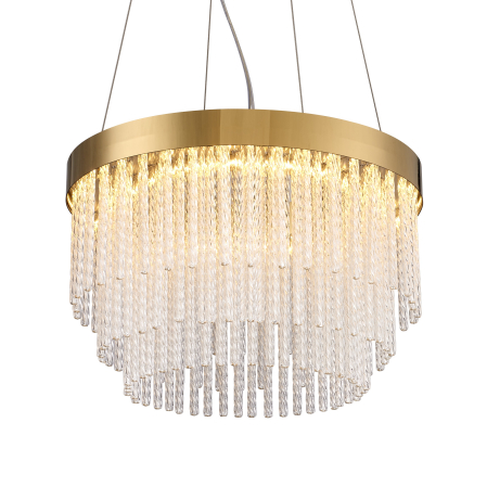 LED - Candelabru LED Gloria cu cristal K9, auriu, 3000K