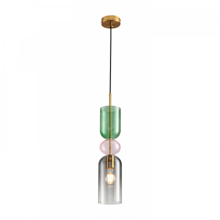 Lampă suspendată Pastello Green, multicoloră, diametru 11 cm – Step Into Design [1]