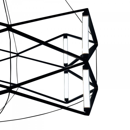 Lustră suspendată LED SPACE neagra, lățime 60 cm - Step into Design [2]