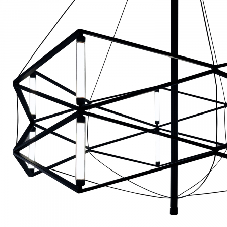 Lustră suspendată LED SPACE neagra, lățime 60 cm - Step into Design [3]