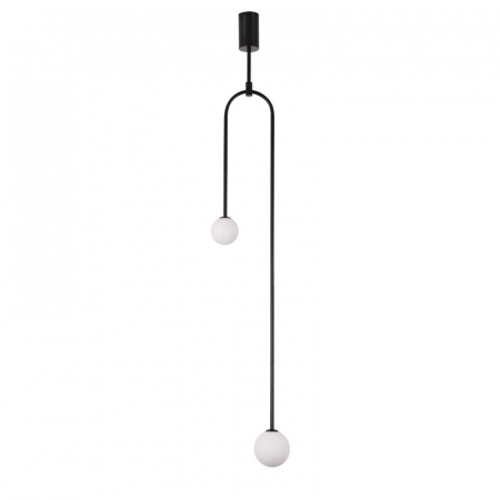 Lampi suspendate - Pendul LOOP, negru, 123 cm - Step into Design