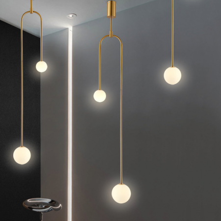 Pendul LOOP, auriu, 123 cm - Step into Design [4]