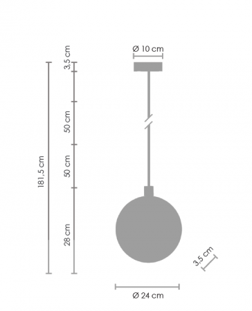 Lampă suspendată LED MARBLE, aurie, 24 cm - Step into Design [11]