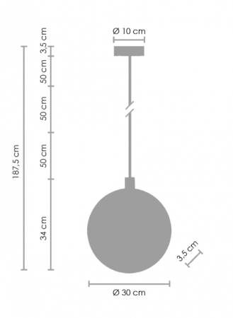 Lampă suspendată LED MARBLE aurie, 30 cm - Step into Design [12]