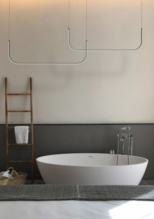 Lampa suspendata neagra MINIMA-1 LED, 120 cm [8]