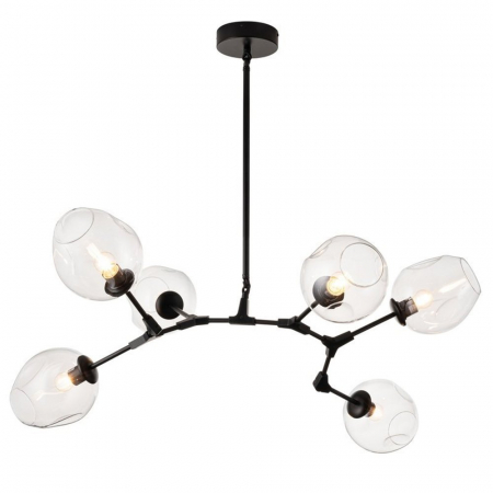 Lampa suspendata neagra MODERN ORCHID 6 / 130 cm Step into Design [1]