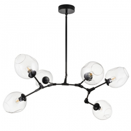 Lampa suspendata neagra MODERN ORCHID 6 / 130 cm Step into Design [4]