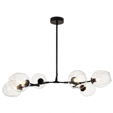 Lampa suspendata neagra MODERN ORCHID 6 / 130 cm Step into Design [0]