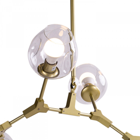 Lampa suspendata gold MODERN ORCHID 6 / 130 cm Step into Design [2]