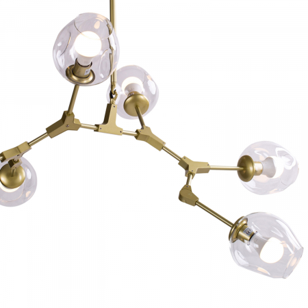 Lampa suspendata gold MODERN ORCHID 6 / 130 cm Step into Design [1]