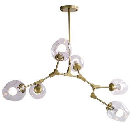 Lampa suspendata gold MODERN ORCHID 6 / 130 cm Step into Design