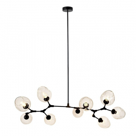 Lampa suspendata neagra MODERN ORCHID 9 / 150 cm Step into Design [1]