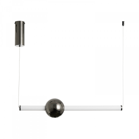 Lampă suspendată LED O-LINE, negru/alb, 3000K, lungime 63 cm