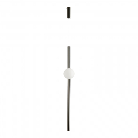 Pendul LED O-LINE, negru/alb, 3000K, 450 lm, înălțime 93 cm