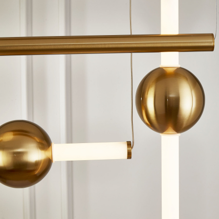 Lustră LED O-LINE S-4, alamă/alb, 3000K, 78 cm - Step into Design [9]