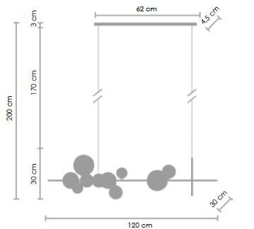 Lampă suspendată LED ORION LONG, neagră, 120 cm - Step into Design [10]