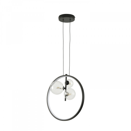 Lampă suspendată LED ORION RING, neagră, 40 cm [1]