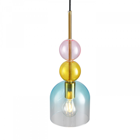 Lampa suspendata PASTELLO BLUE, multicolor, 15 cm -Step into Design [1]