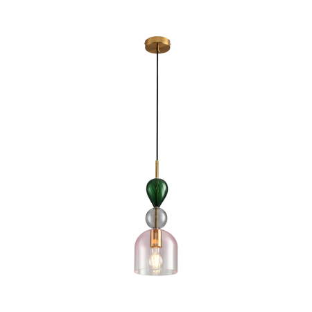 Pendul PASTELLO PINK, multicolor, 1*E27m diametru 15 cm - STEP INTO DESIGN [6]