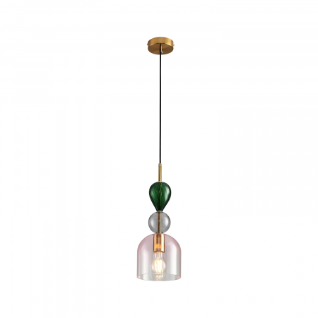 Pendul PASTELLO PINK, multicolor, 1*E27m diametru 15 cm - STEP INTO DESIGN [3]