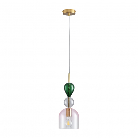 Pendul PASTELLO PINK, multicolor, 1*E27m diametru 15 cm - STEP INTO DESIGN [2]