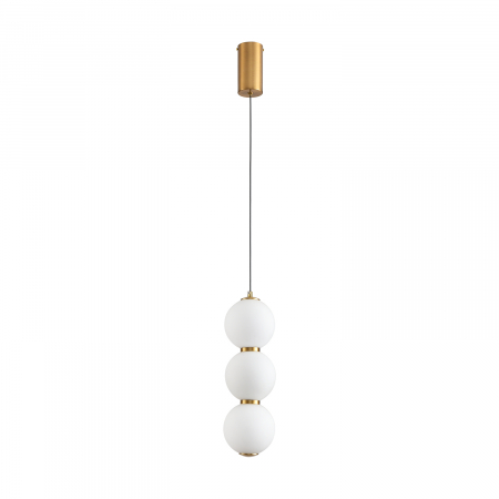 LED - Pendul LED PERLA, auriu/alb, 3000K, 12 cm - Step into Design
