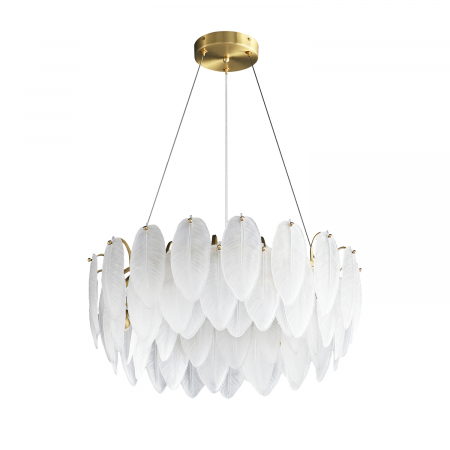 Candelabru PIUMA, alb/alamă, diametru 60 cm - Step into Design [1]