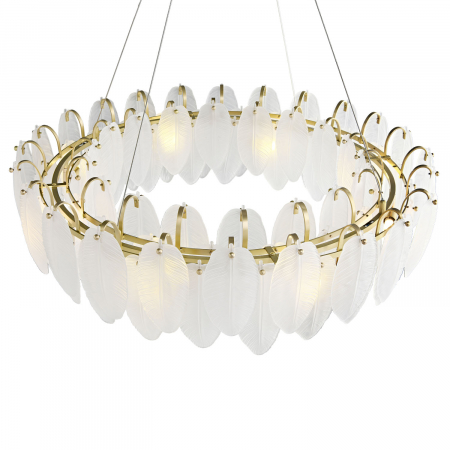 Candelabru PIUMA, alb/alama, 20W, 80 cm [2]