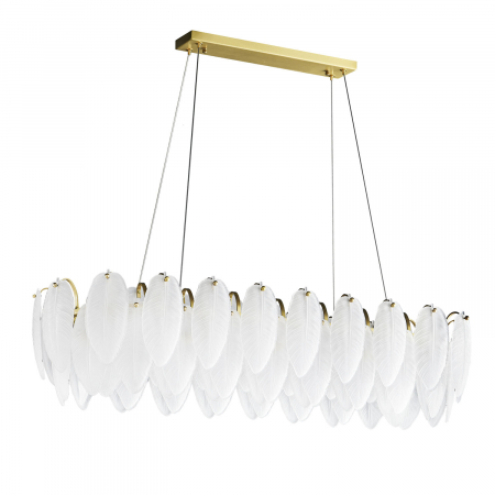 Candelabru PIUMA LONG, alb/alama, 20W, 100 cm [1]