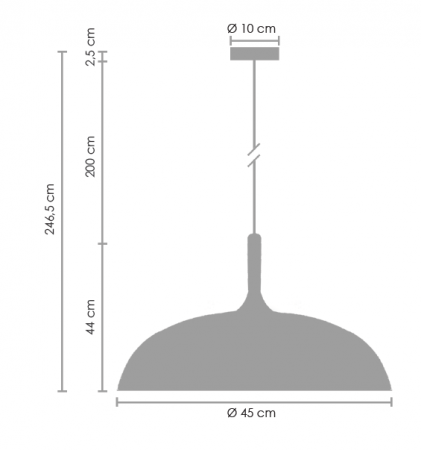 Lampă suspendată SAUCER albă - Step into Design [8]