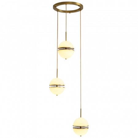 Lampă suspendată LED SFERA-3, aurie, 50 cm - Step into Design [1]