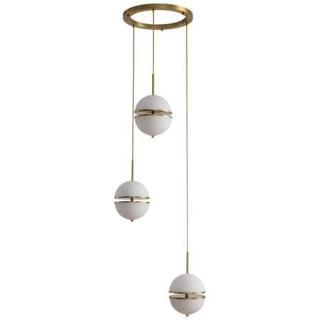 Lampi suspendate - Lampă suspendată LED SFERA-3, aurie, 50 cm - Step into Design