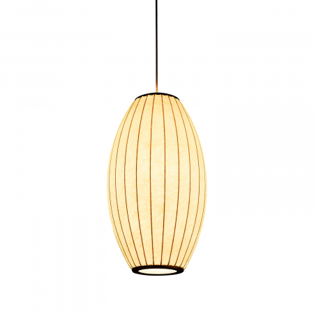 Lampă suspendată SILK BARREL albă, înăltime 50 cm - Step into Design [3]