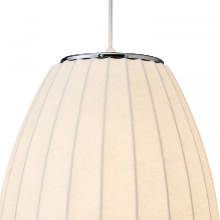 Lampă suspendată SILK BARREL albă, înăltime 60 cm [8]