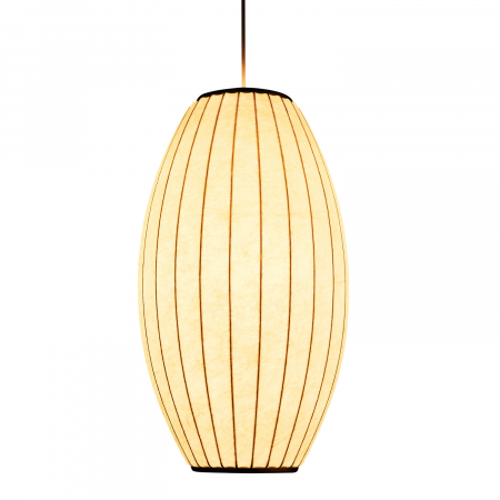 Lampă suspendată SILK BARREL albă, înăltime 60 cm [1]