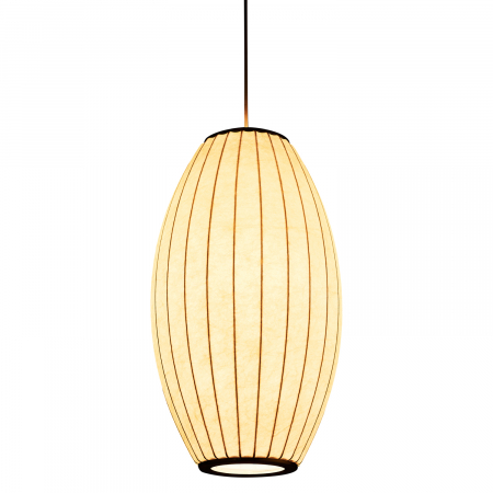 Lampă suspendată SILK BARREL albă, înăltime 60 cm [5]