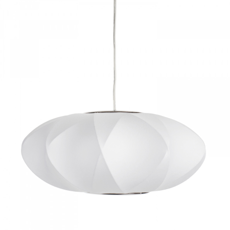 Lampă suspendată SILK X-SHAPE alba, diametru 40 cm