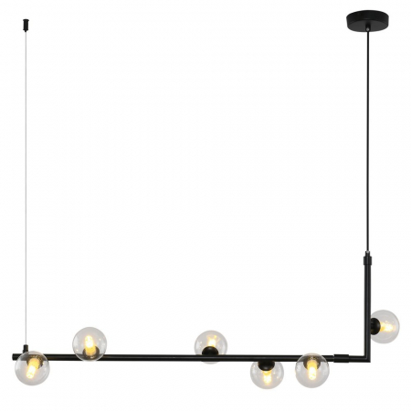 Lampi suspendate - Lampă suspendată SIMPLY, neagră, 90 cm - Step into Design