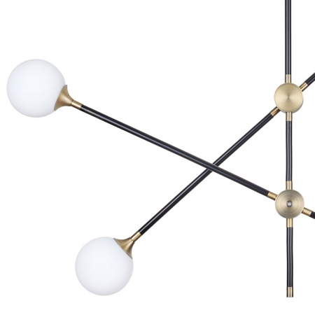Lampă suspendată SPILLO, neagră/aurie, 92 cm - Step into Design [2]