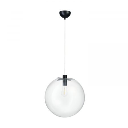 Lampă suspendată TONDA, neagră, 40 cm - Step into Design