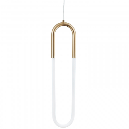 Corpuri de iluminat - INTERIOR - Pendul LED U-SHAPE, alamă/alb, 3000K, 13 cm - Step into Design