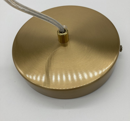 Pendul LED U-SHAPE, alamă/alb, 3000K, 13 cm - Step into Design [4]